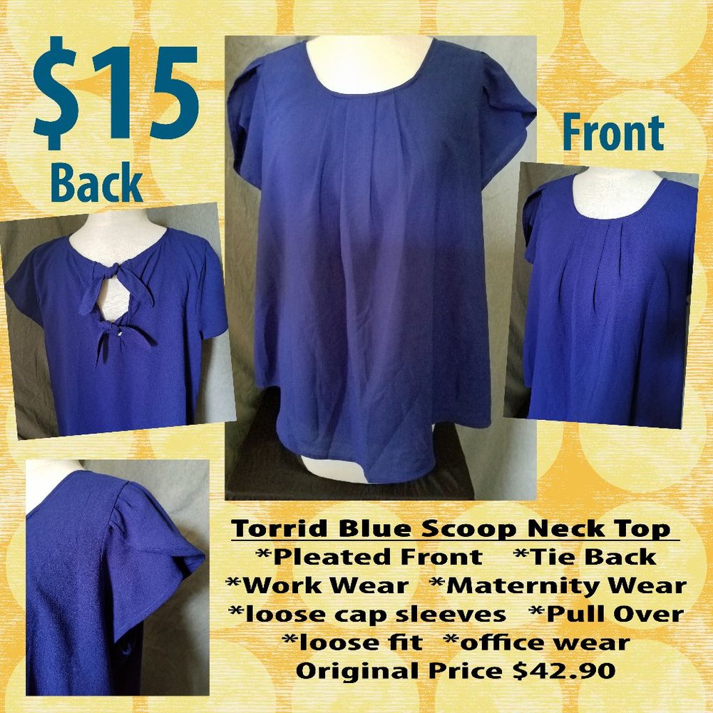 Torrid Blue Scoop Neck 00